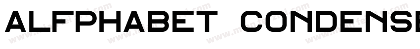 Alfphabet Condensed字体转换